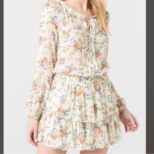 LOVESHACKFANCY - Popover Dress in Floral Confetti - Size Small